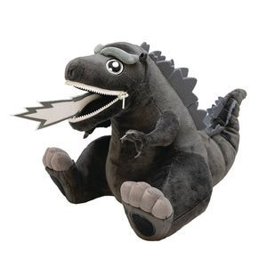 Black & White Godzilla Zippermouth Plush Figure, 8.5"